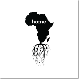 Black History Month BLM, Home Africa Map With African Roots Posters and Art